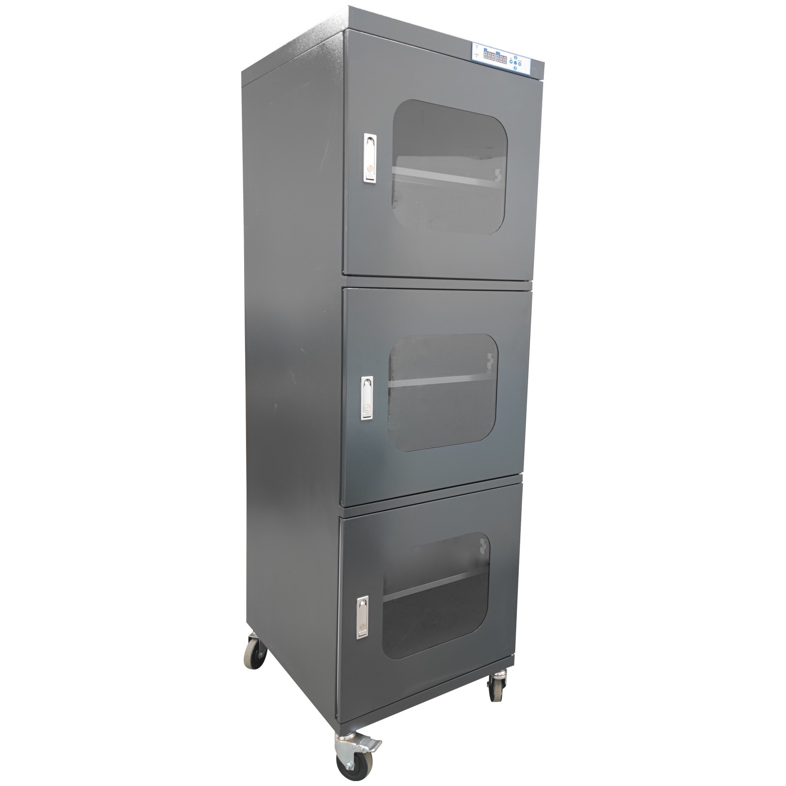 728L 3Door Dry Cabinet 1-10% RH Industrial Moisture Proof Storage Desiccator110V