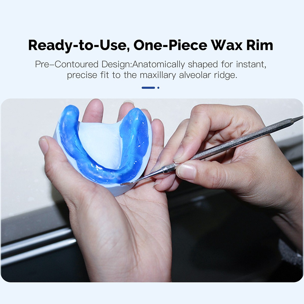 Dental U Shape Wax Rim Model Base Plate Wax Occlusal Casting Bite Block