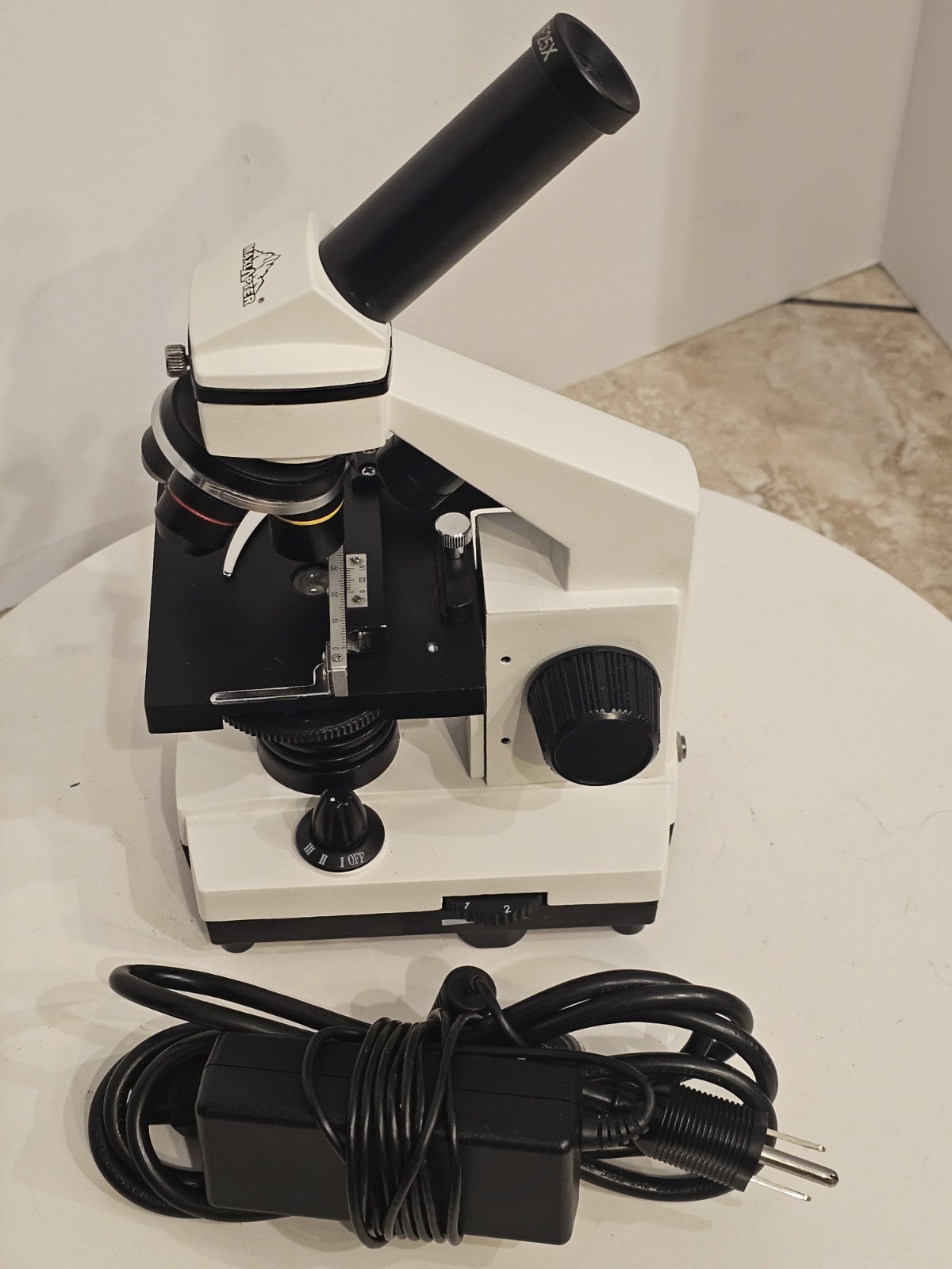 Maxlapter WF25X Monocular Upright Compound Microscope 4/10/40X
