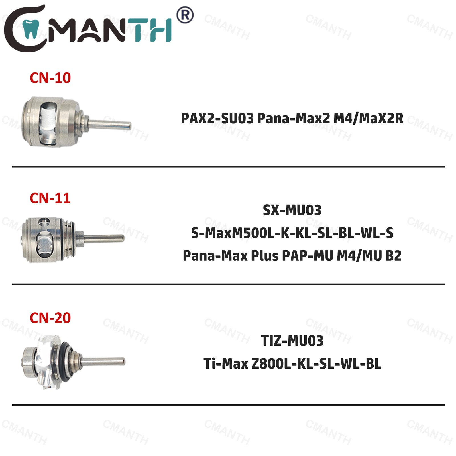 US Dental Handpiece Rotor Fit NSK TIZ-MU03 TI-Max Z800L/Z800KL/Z800SL/Z800WL/BL