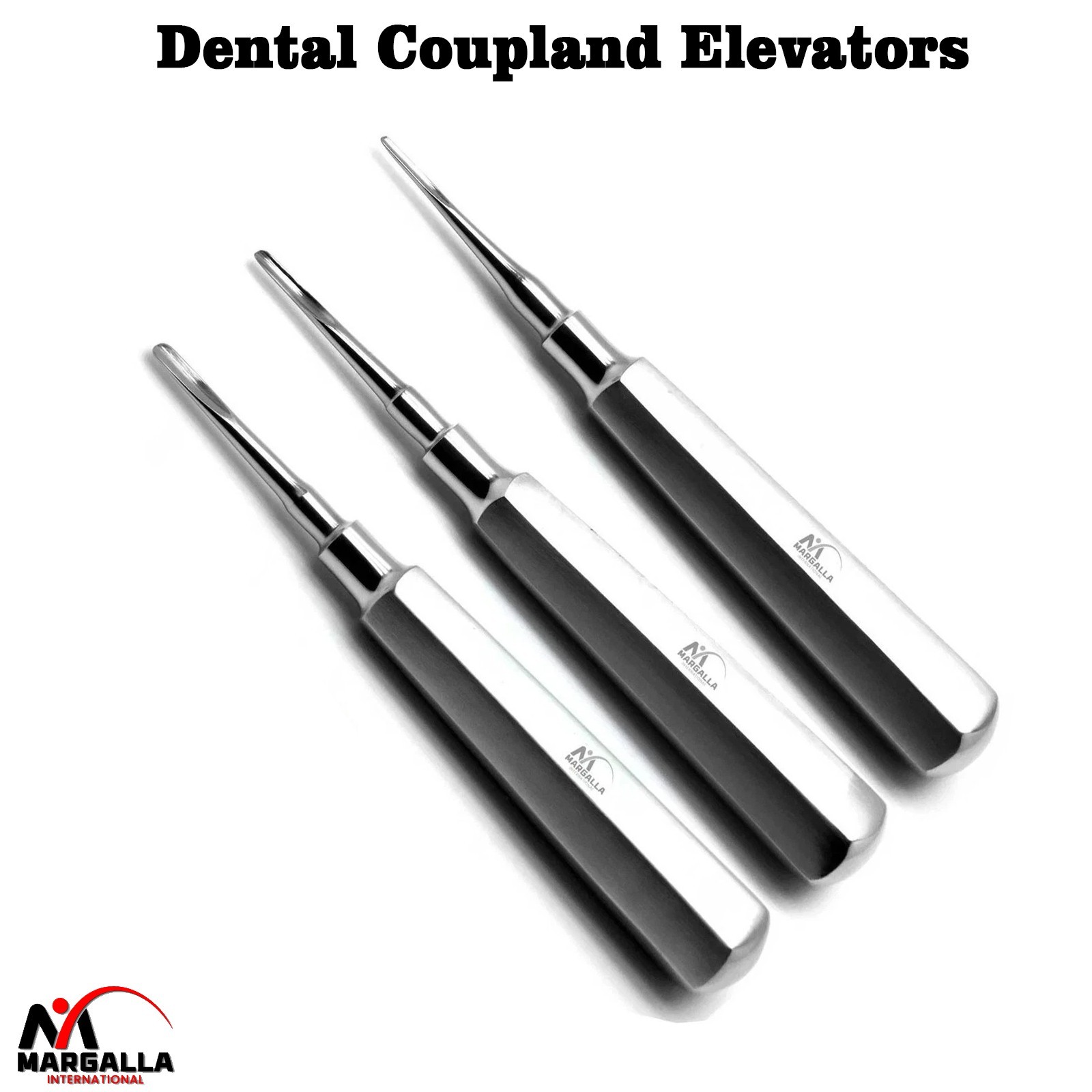 Coupland Elevators Dental Extraction Set Of 3 Surgical Root Extracting Loosen