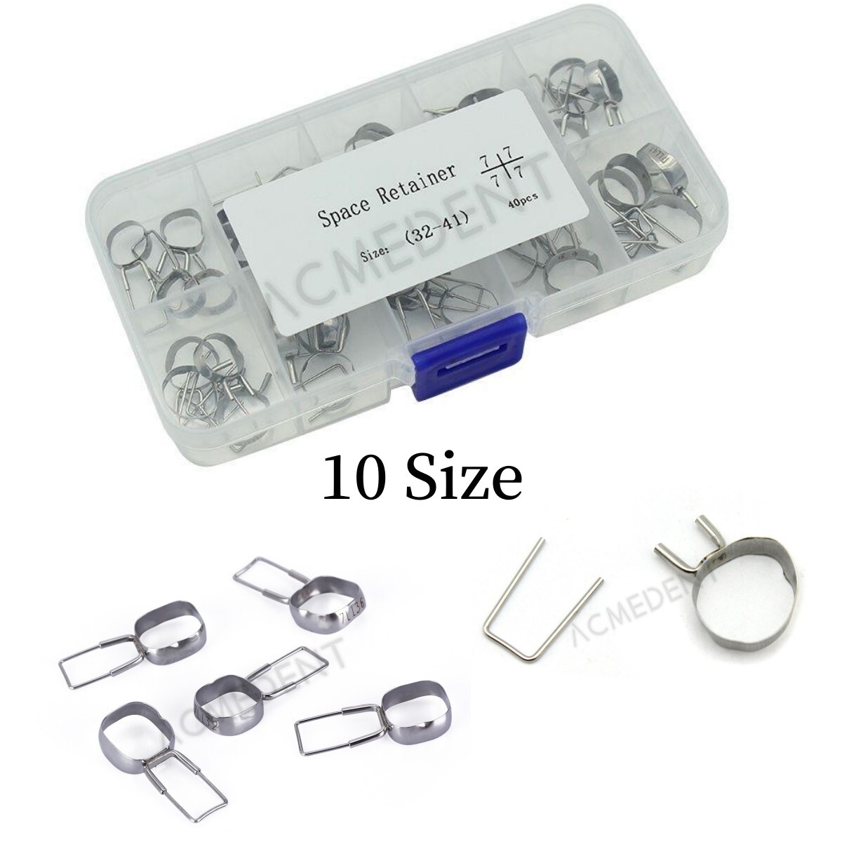 10-Size Dental Teeth Missing Maintainer Bands Space Retainer Band Molar Adjacent