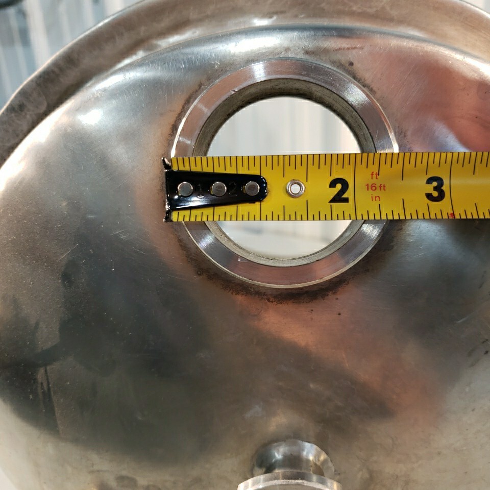 Stainless Steel Positive Pressure Chamber Cylinder Horizontal Custom Stand 12″ D