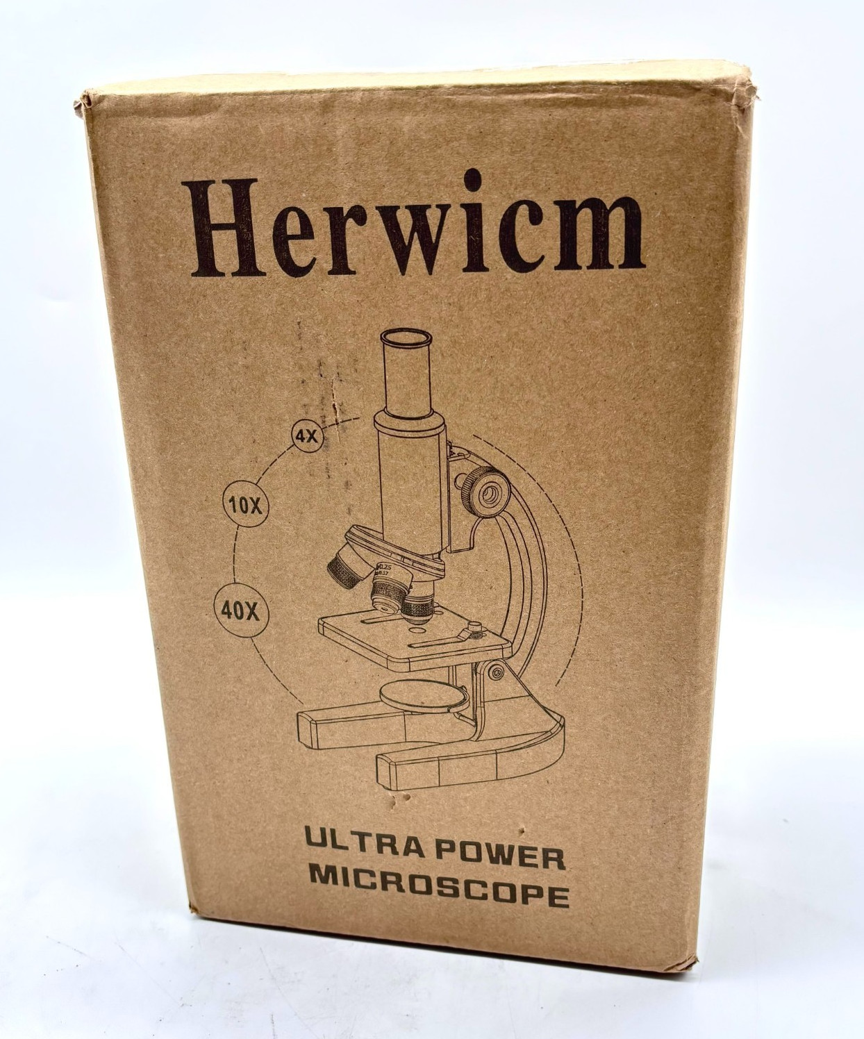 NEW Herwicm 2000X Ultra Power School Lab Microscope – White
