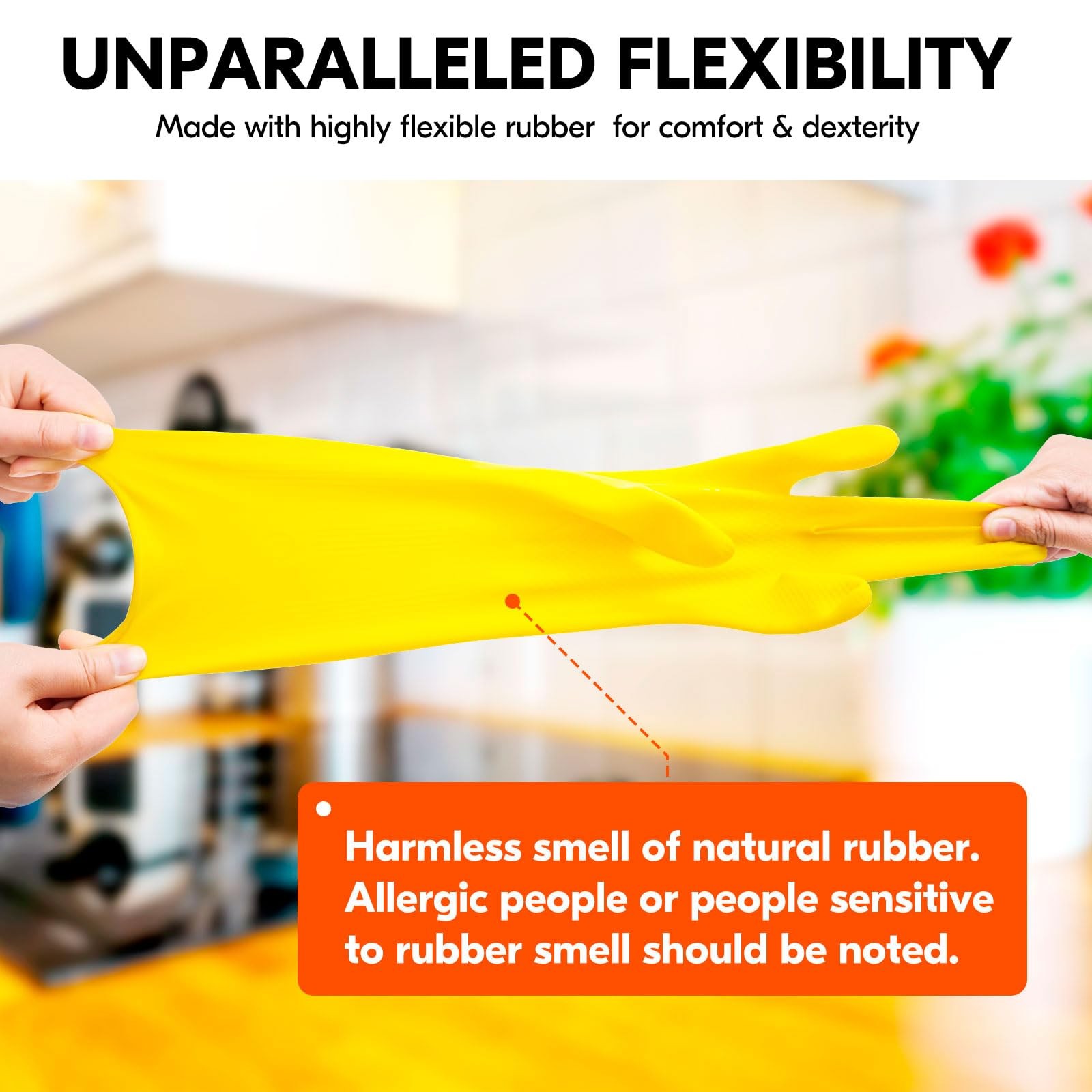Vgo… 10-Pairs Reusable Household Gloves, Rubber Dishwashing gloves, Extra T…