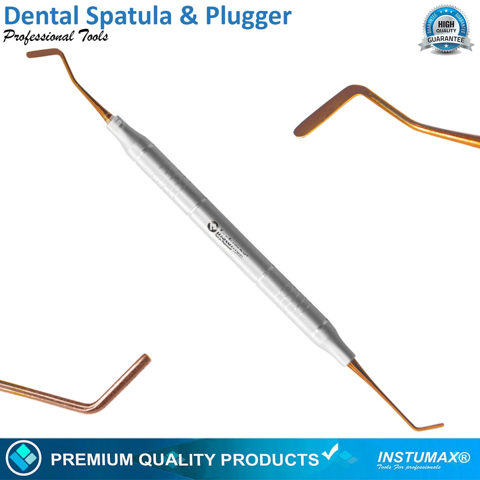 Dental Composite Spatula & Plugger – Titanium Instruments with Colorful Tips