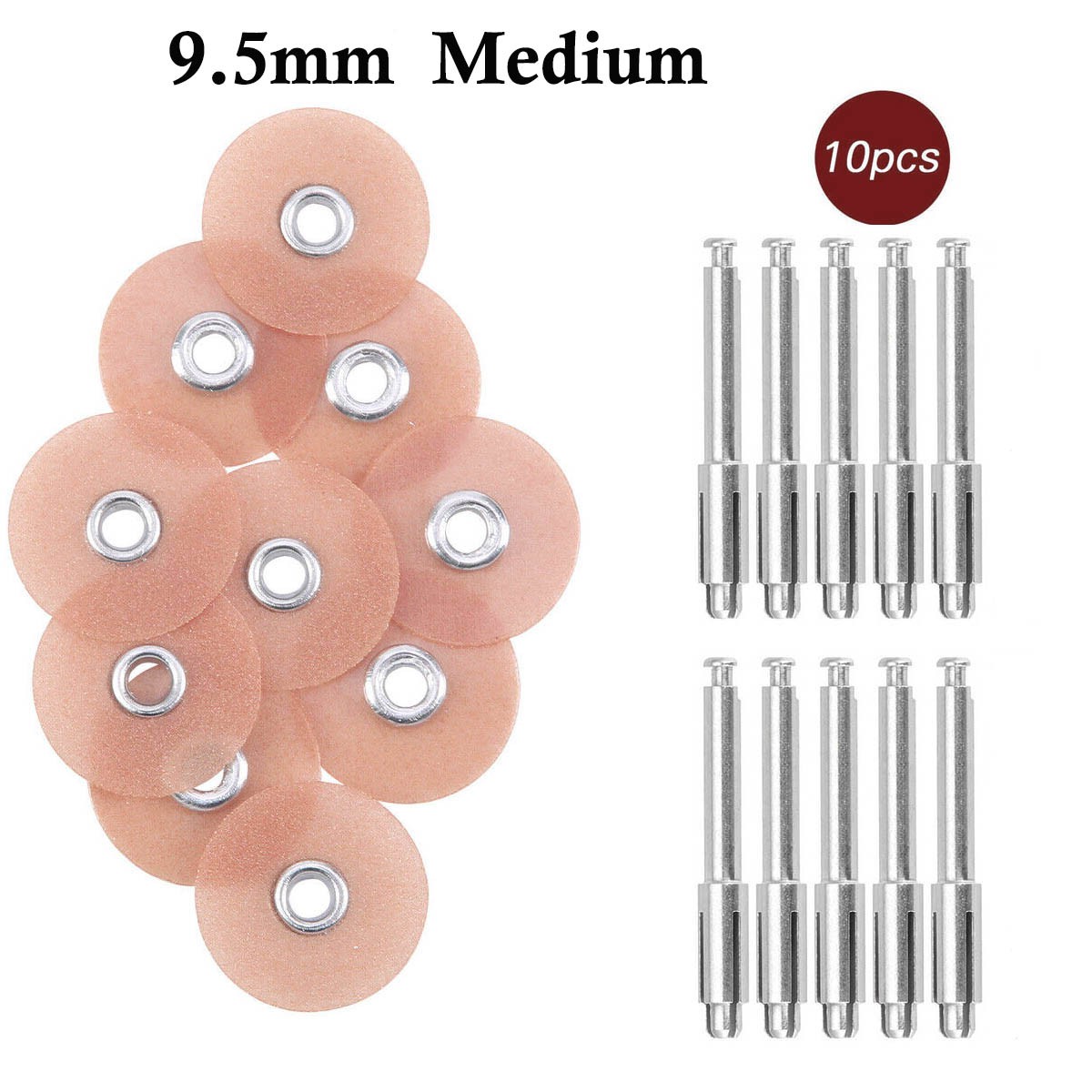Dental SOFLEX Medium Composite finishing polishing discs Soft type 9.5mm