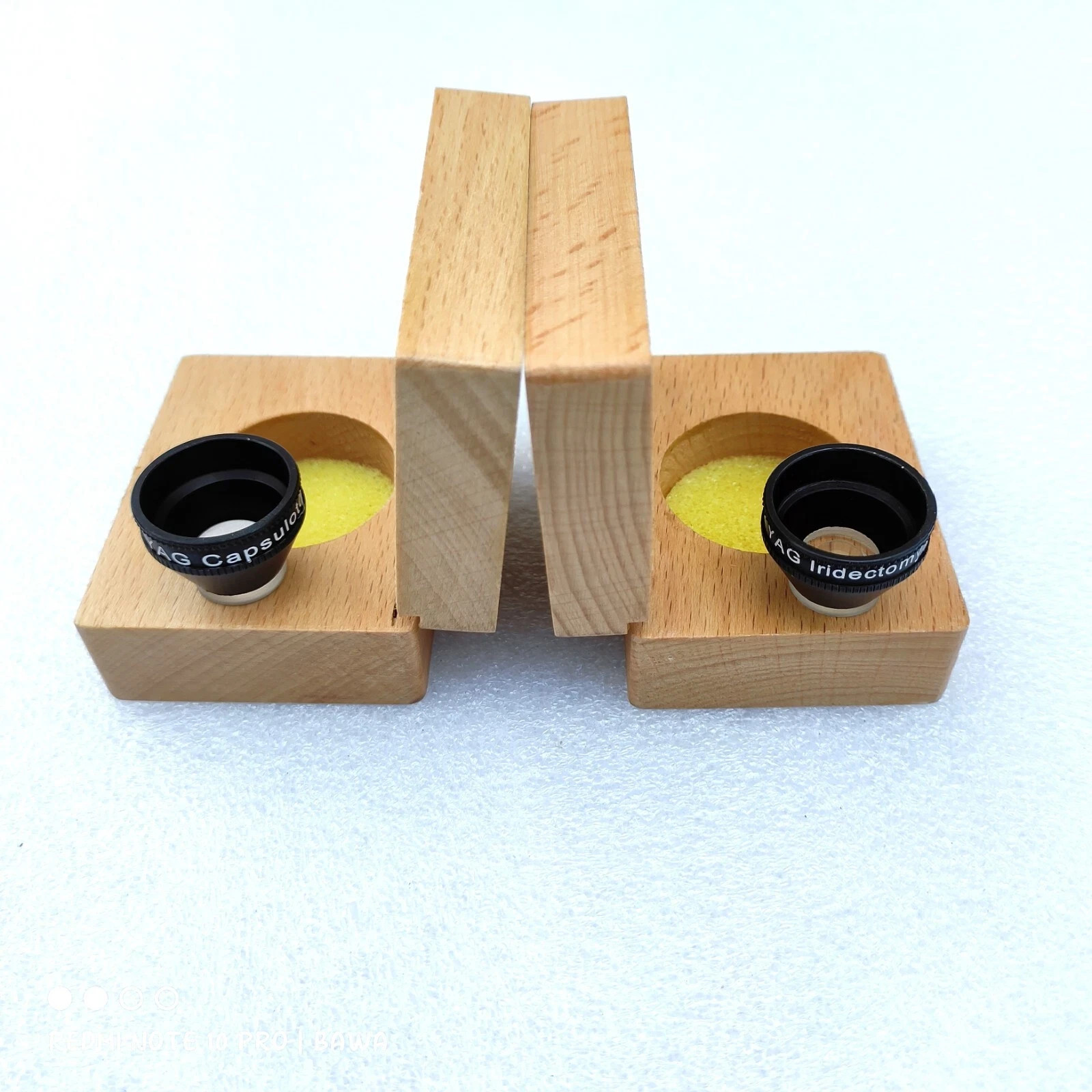 YAG Iridectomy &YAG Capsulotomy Lens Combo With Protective Wooden Case Free Ship