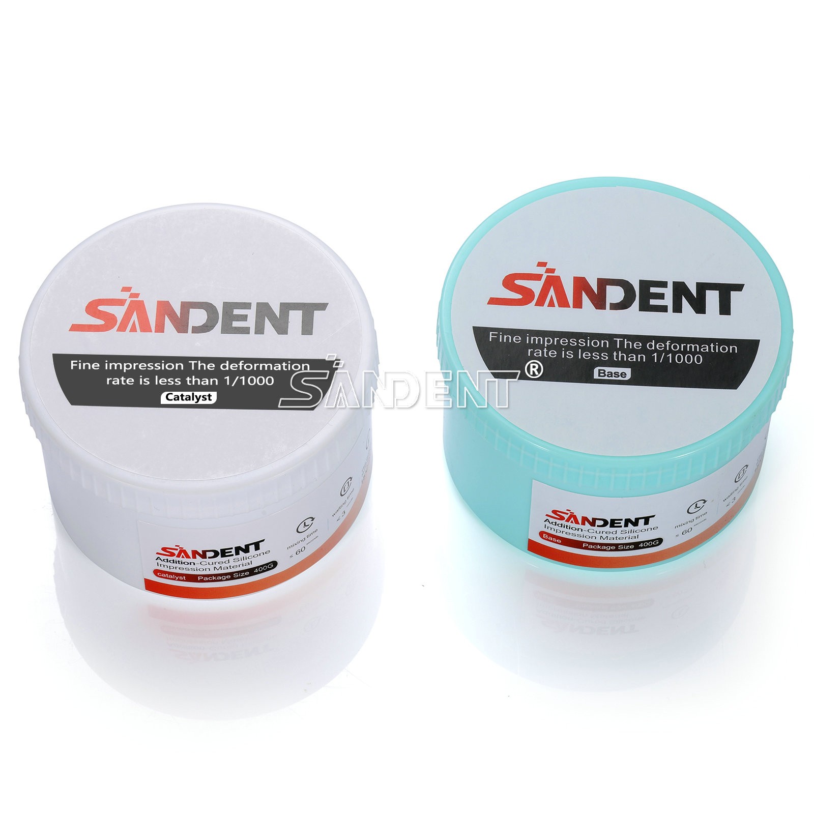 Dental Putty Normal/Fast Set PVS VPS Impression Material Base 2 x 400g dp