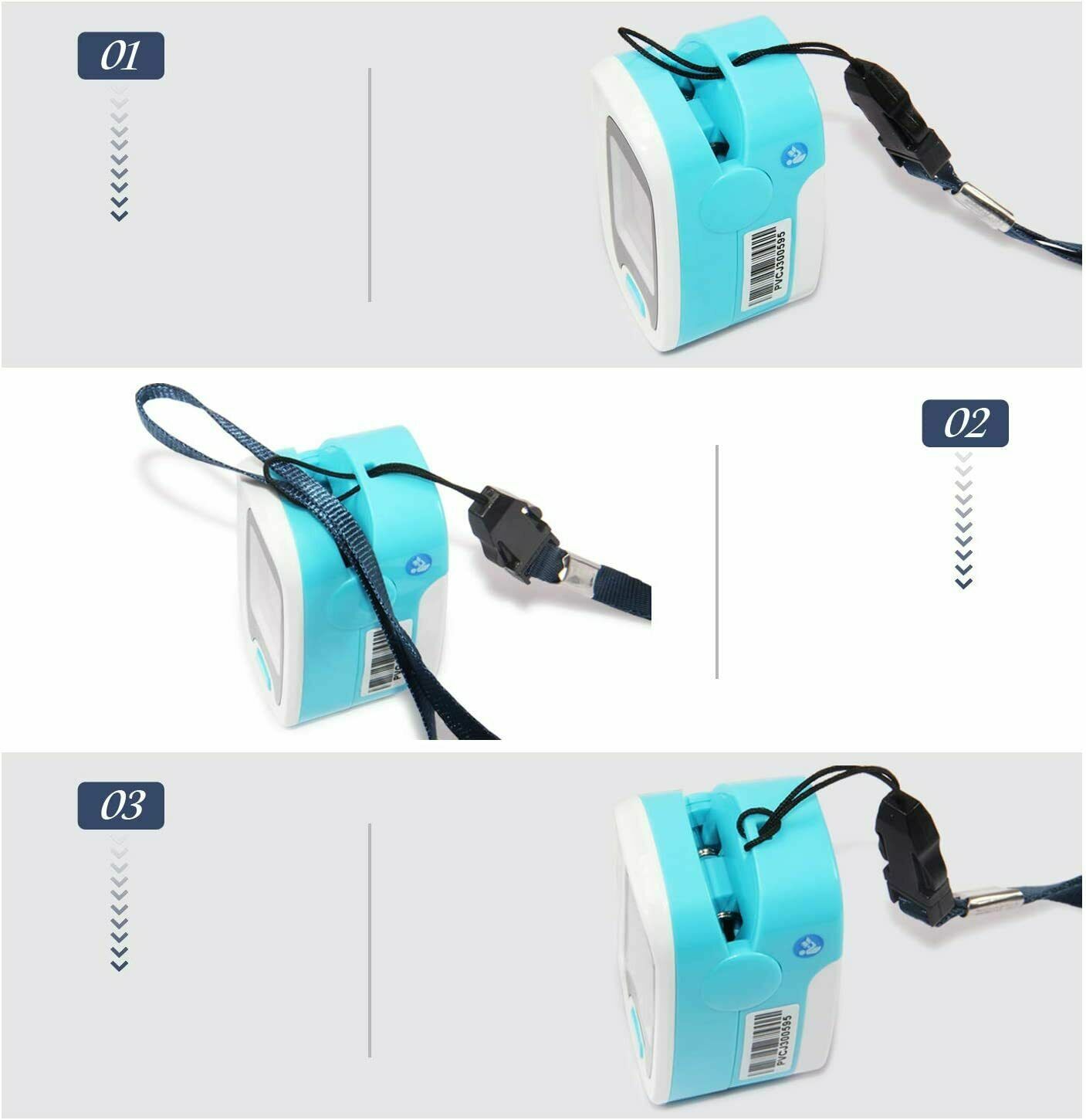 Finger Pulse Oximeter Portable Heart Rate SPO2 Monitor Blood Oxygen Meter Sensor