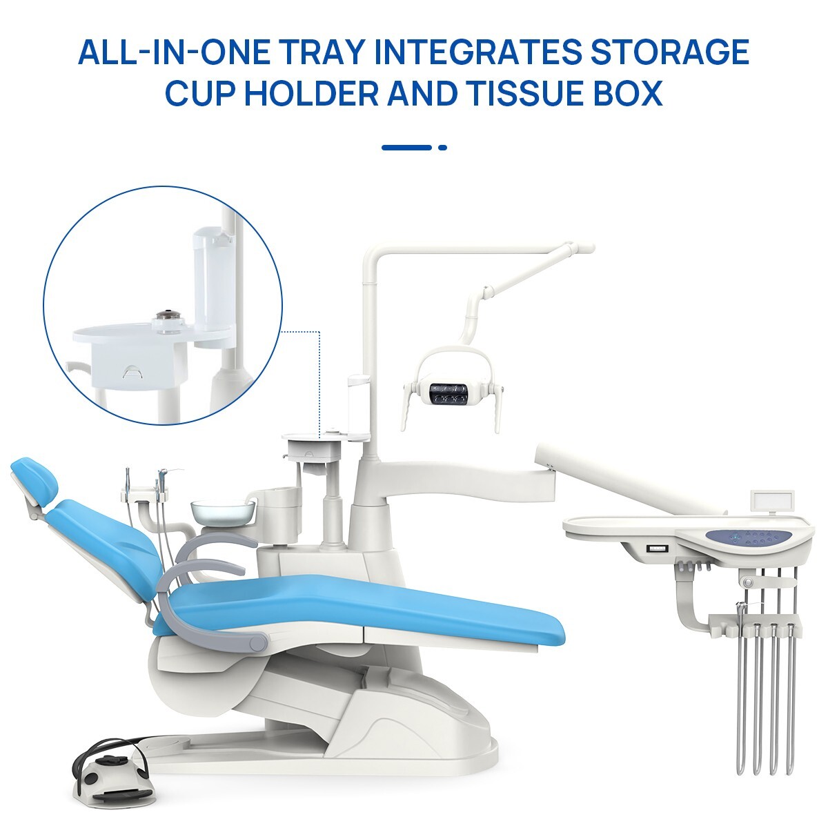 Dental Unit Chair DC Motor Computer Control F6 /Delivery Unit Suction System 4H