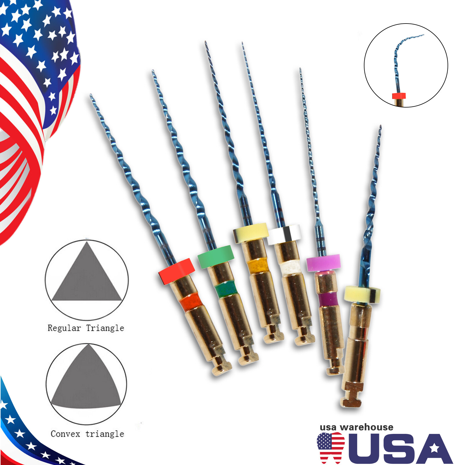 Endodontic Dental Root Canal NITI Files Rotary Endo Files 21MM SANDENT TX1