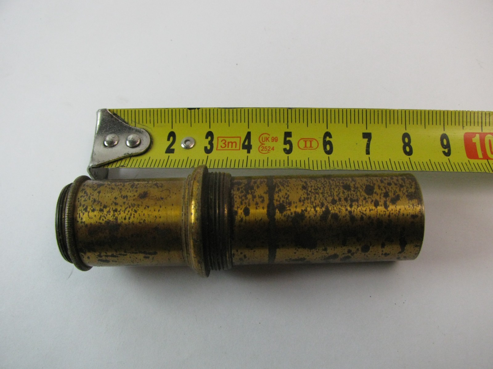 ANTIQUE BRASS RARE UK LONDON TUBUS OCULAR MICROSCOPE