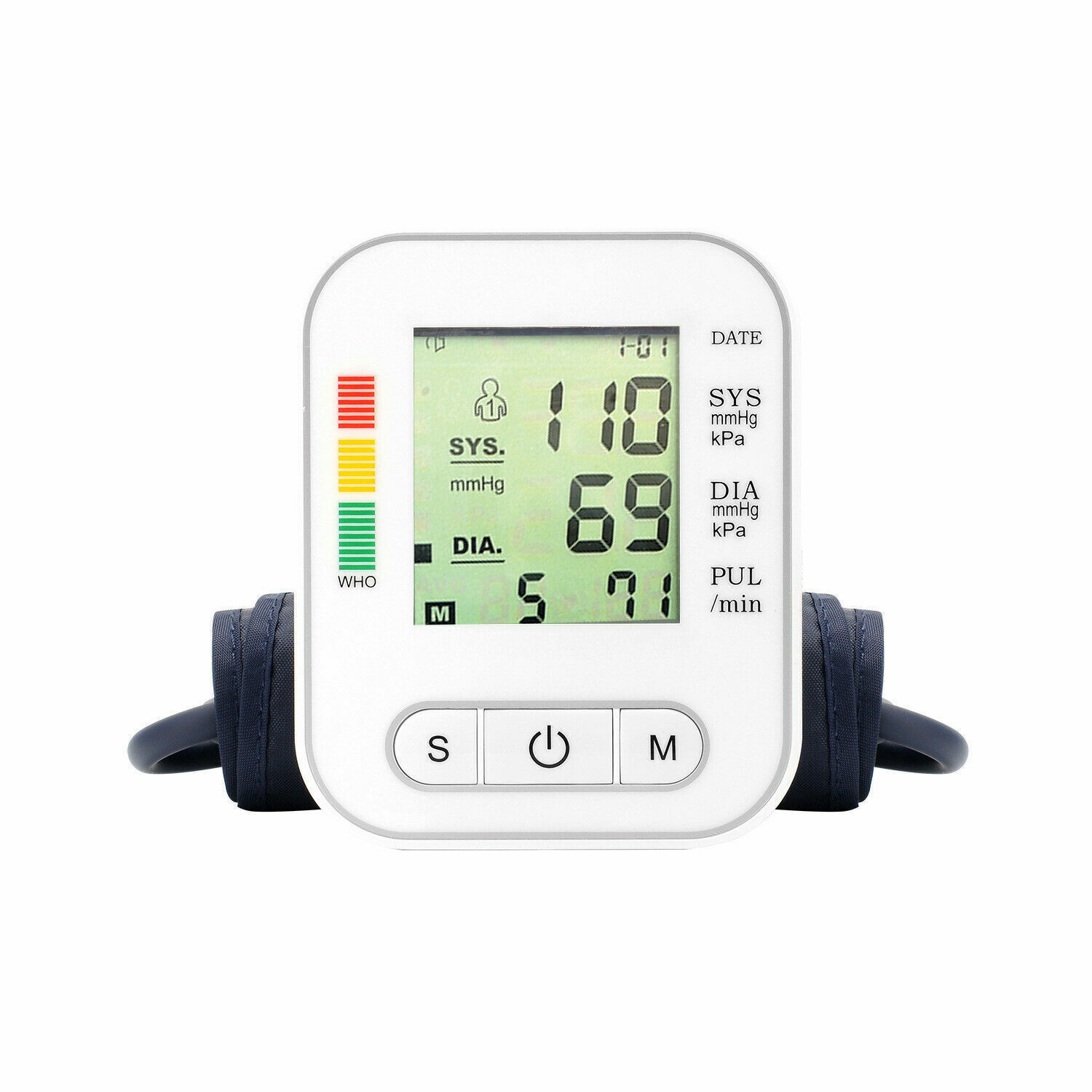 Electric Arm Automatic Blood Pressure Monitor BP Sphygmomanometer Pressure Meter