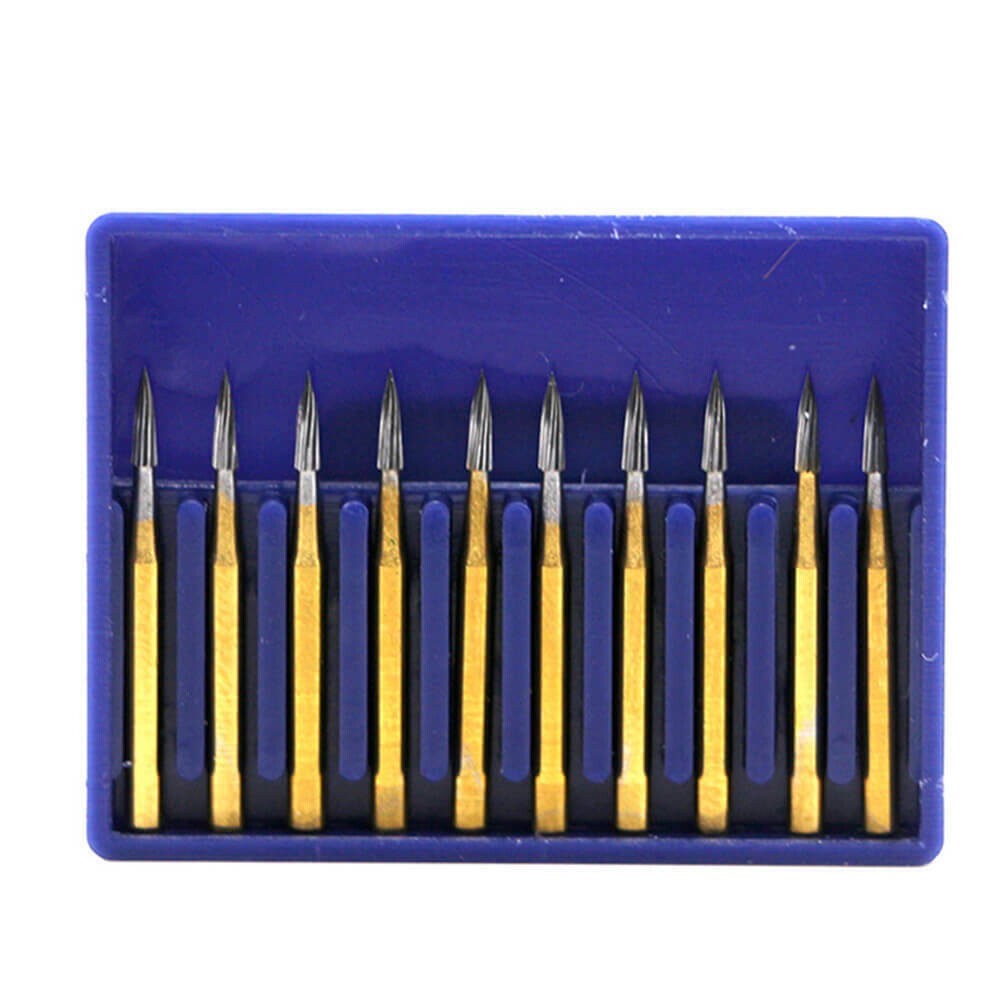 BOMAOER 10-100pcs Dental Tungsten carbide trimming & finishing burs FG 7903