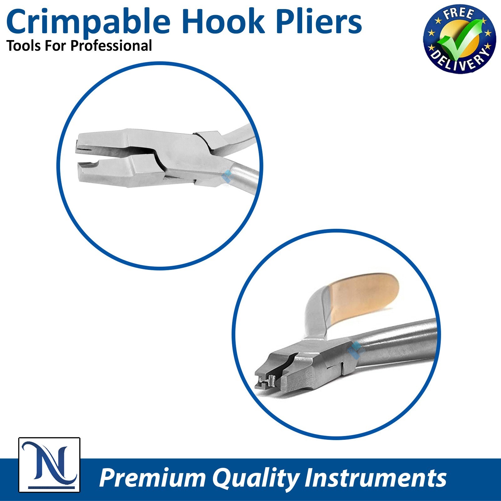 Premium Hook Crimping Pliers – Orthodontic Wire Placement, CE Certified TC Tip