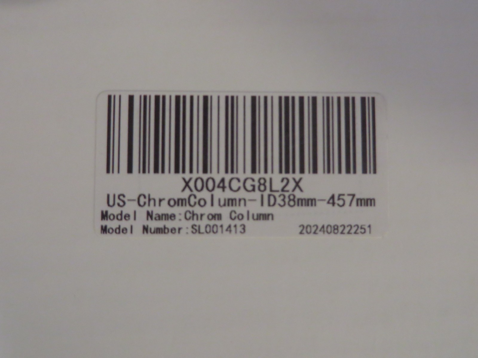 Chromatography Column, ID-38 mm, 457 mm Effective Length- Stonylab