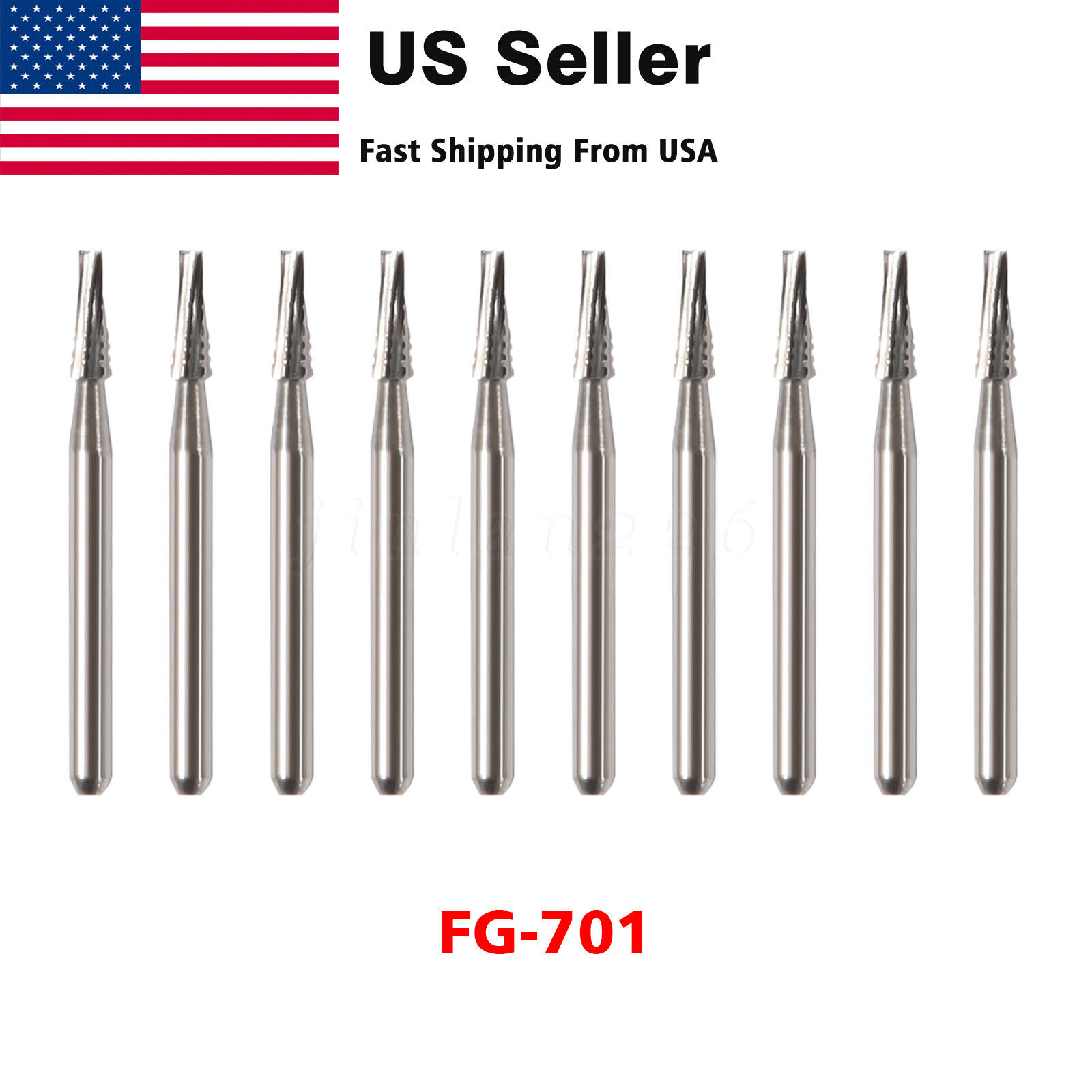 FG701 Carbide Burs FG 701 Bur #701 Friction Grip Quality 100-10PK