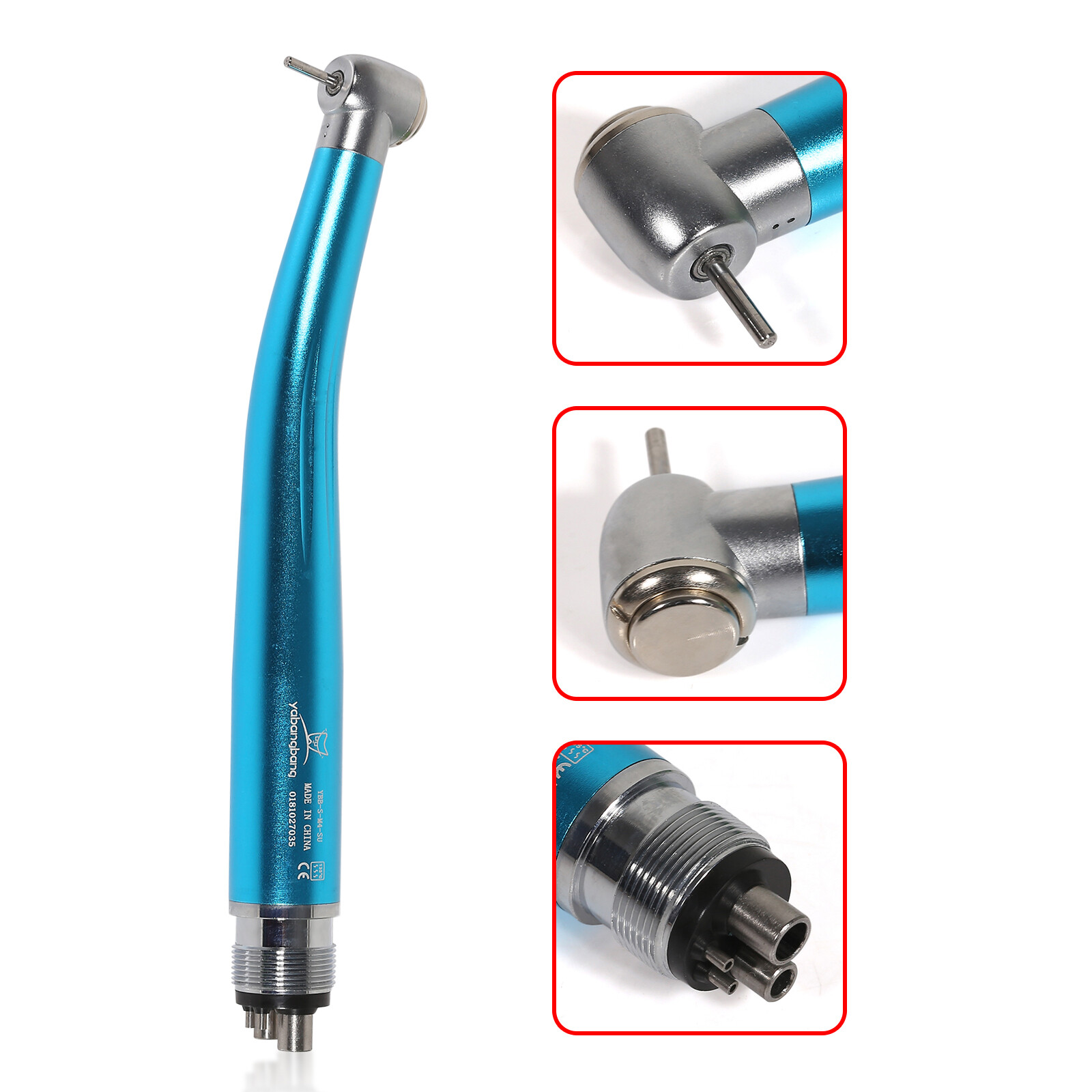 Dental High Speed Handpiece Turbine 4 Hole/2 Holes SKY-BLUE