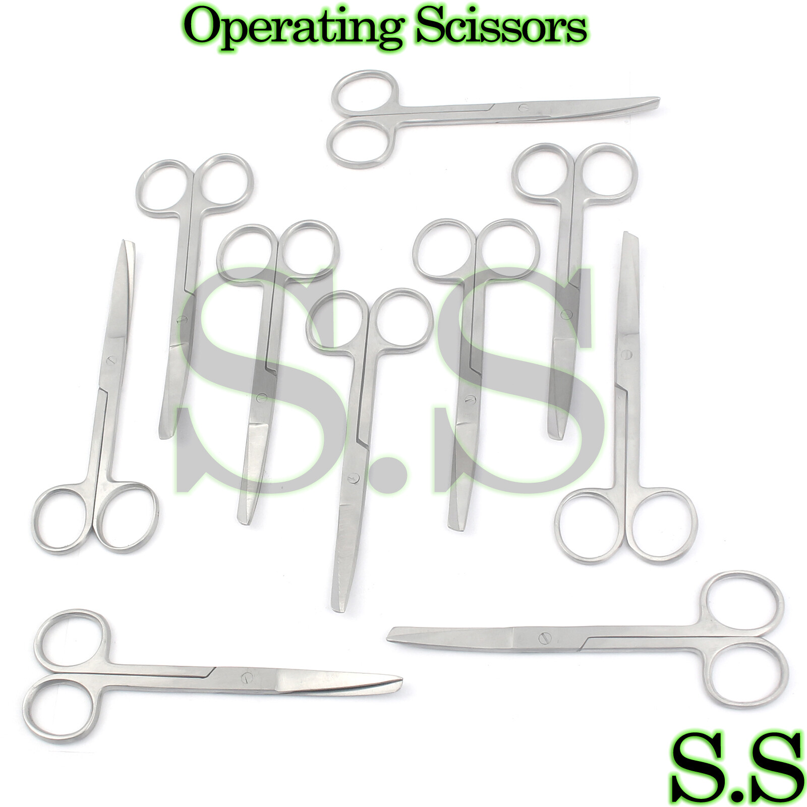 100 Pieces General Purpose Nurse Scissors 5.5″ Sharp/Blunt Surgical Instruments
