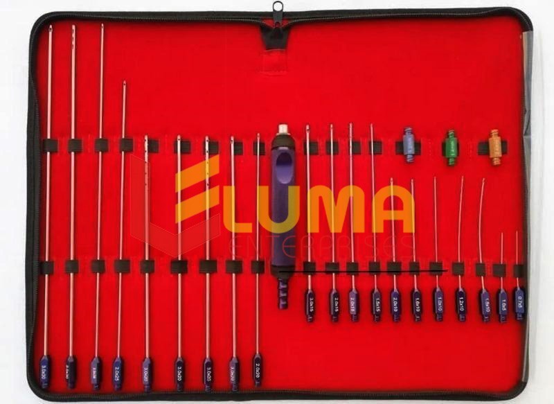 Full Body Liposuction Luer lock Cannulas Fat Grafting Cosmetic Surgery Set of 24