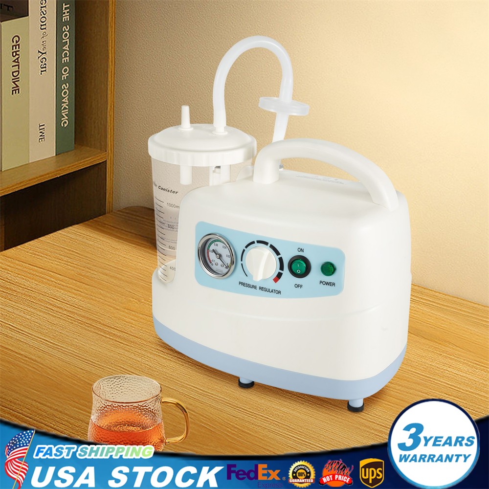 Suction Machine Emergency Medical Portable Aspirator Vacuum Phlegm Unit Mucus
