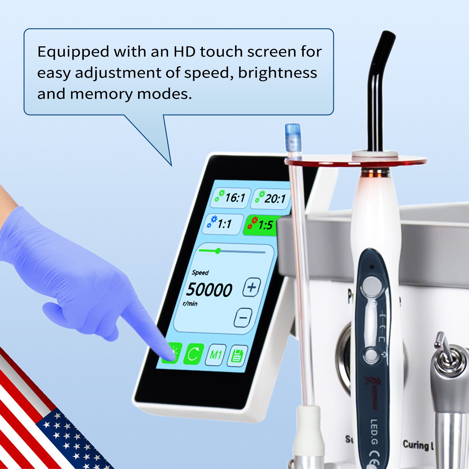 Portable Dental Mobile Delivery Unit System 4Hole Suction Cart with Socket Motor