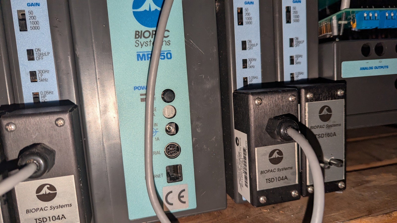 Biopac Systems Lot MP150 DA100C SKT100C TSD104A TSD160A AS-IS UNTESTED