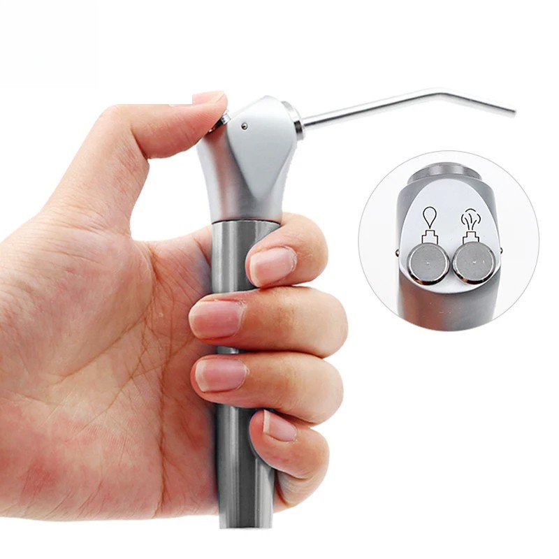US Dental 3 Way Air Water Spray Triple Syringe Handpiece 2 Nozzles Tips Tubes
