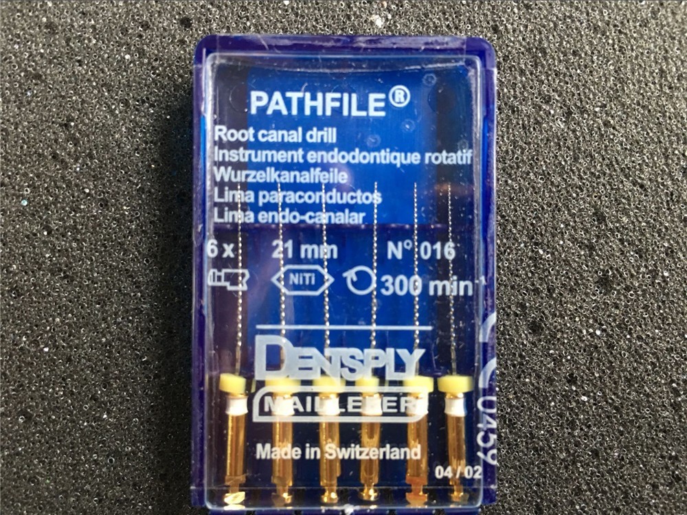 Dentsply Pathfile Root Canal Rotary Dental Files 1 x 6 File Pack 016 21mm