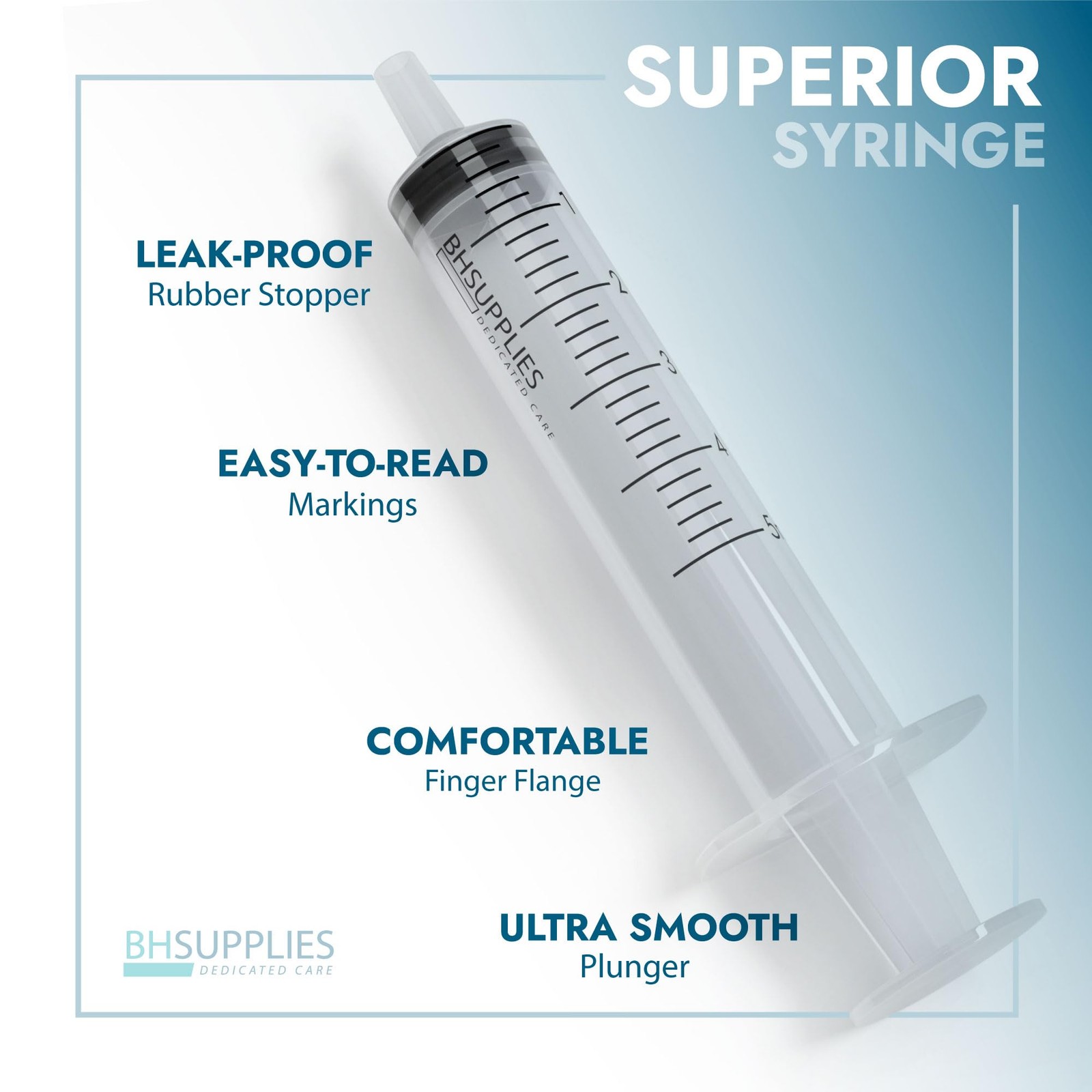 BH Supplies 10ml Luer Slip Tip Syringes No Needle – Sterile, Individually