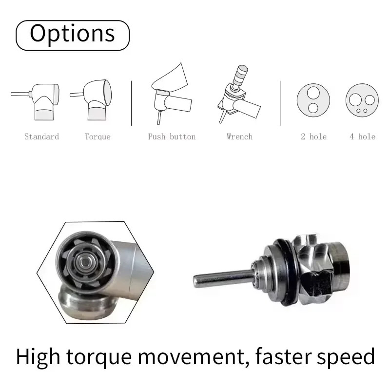 NSK Style None-LED PANA MAX Dental High Speed Handpiece Push Button 4HOLE