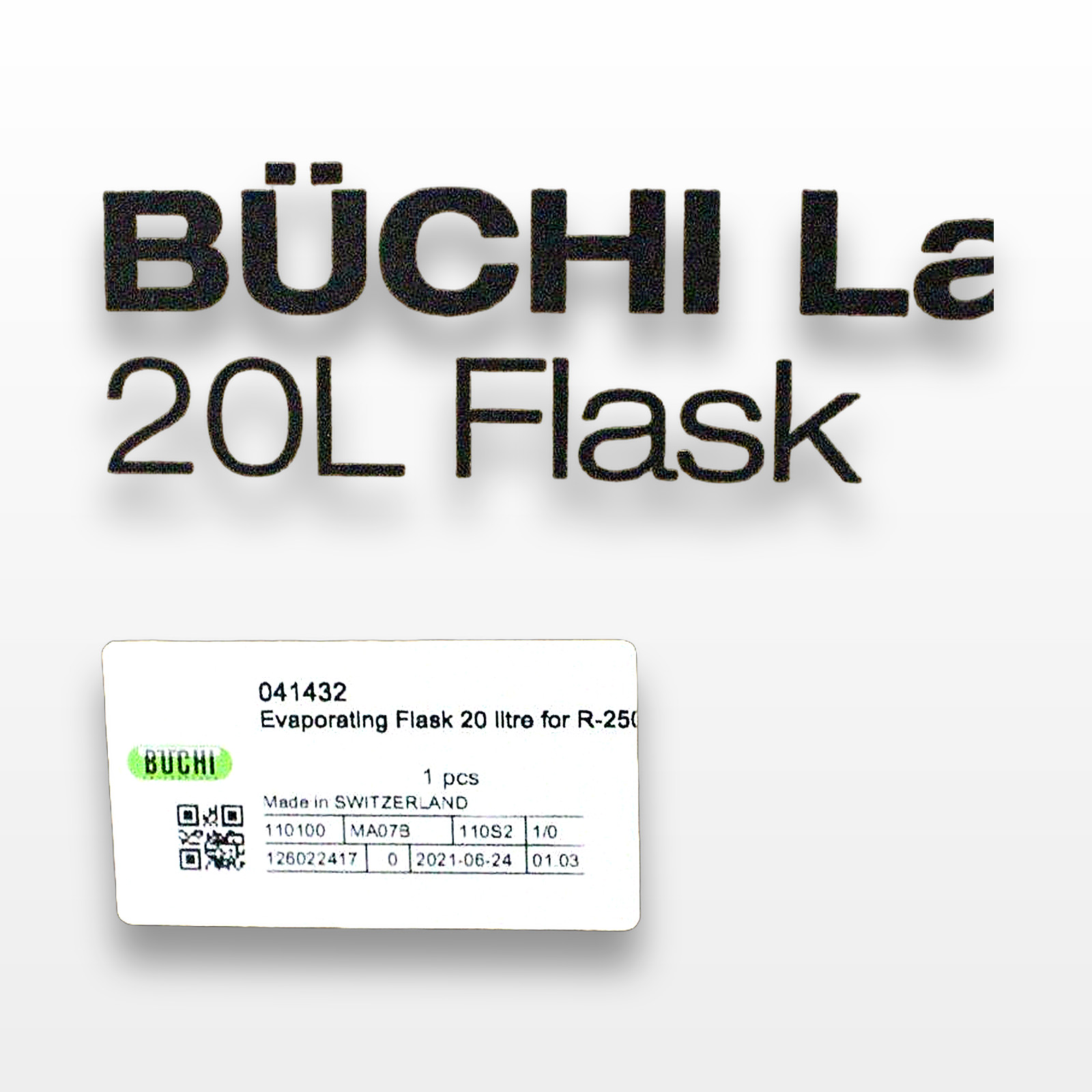 BUCHI Evaporating Flask 20 Litre for R-250 New Switzerland Lab Glas (3375067)