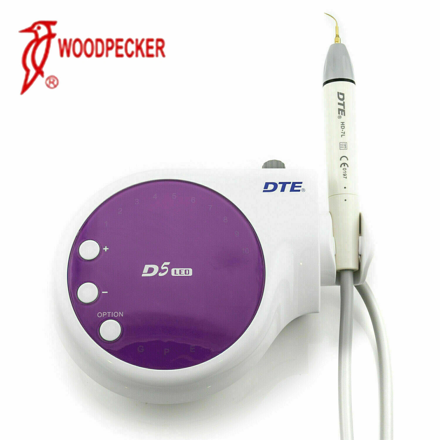 100% Original Woodpecker DTE D5 LED Dental Ultrasonic Scaler, Scaling+Perio+Endo