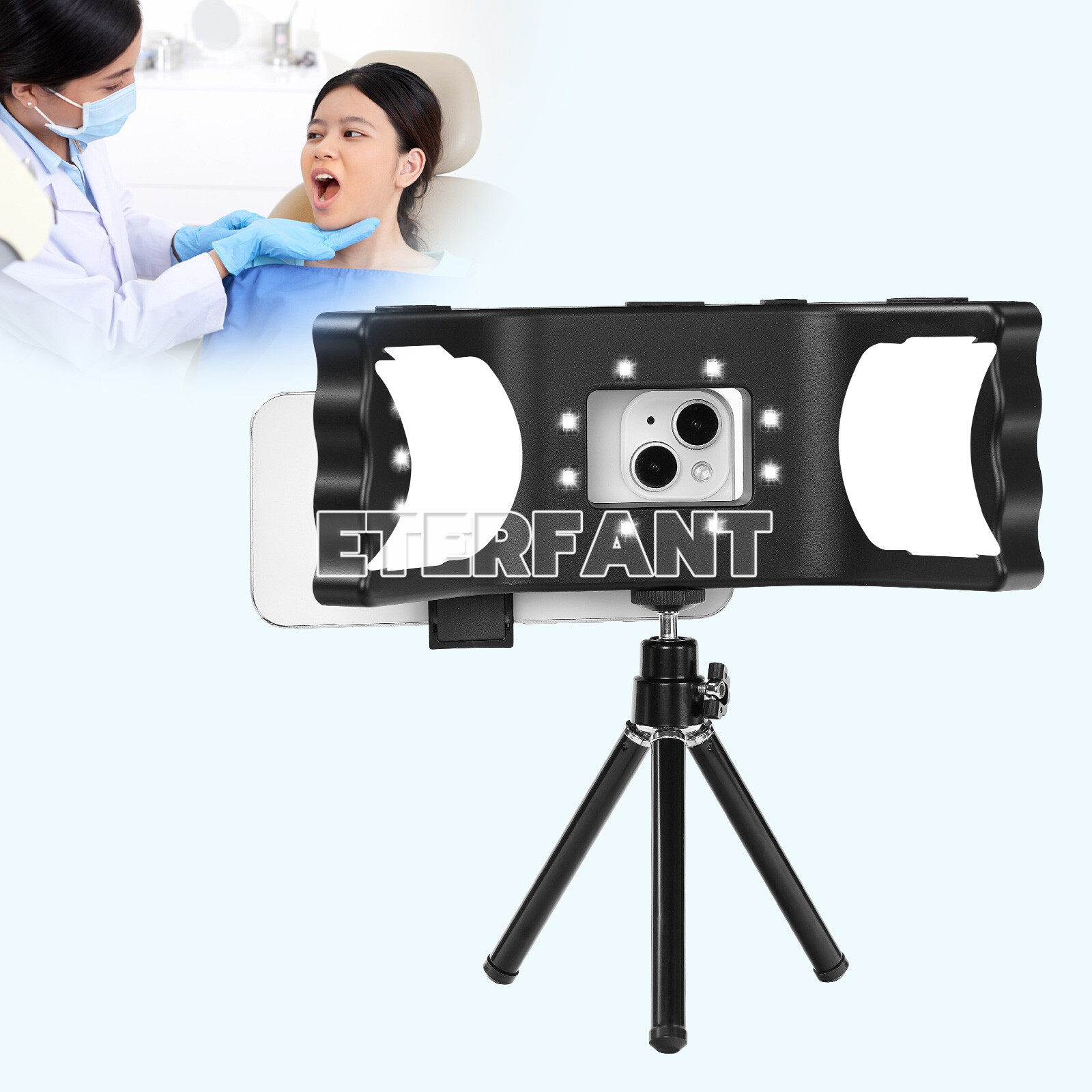ETERFANT Dental Supplementary Oral Photography LED Lamp Oral Light With Bracket
