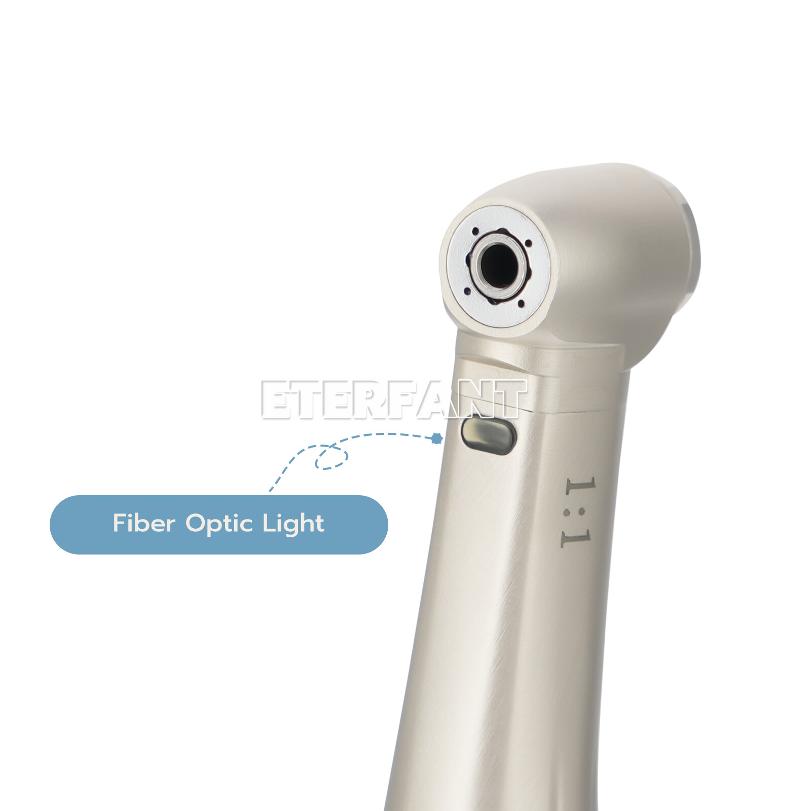 ETERFANT Dental 1:5/1:1Fiber Optic LED Contra Angle Handpiece NSK Electric Motor