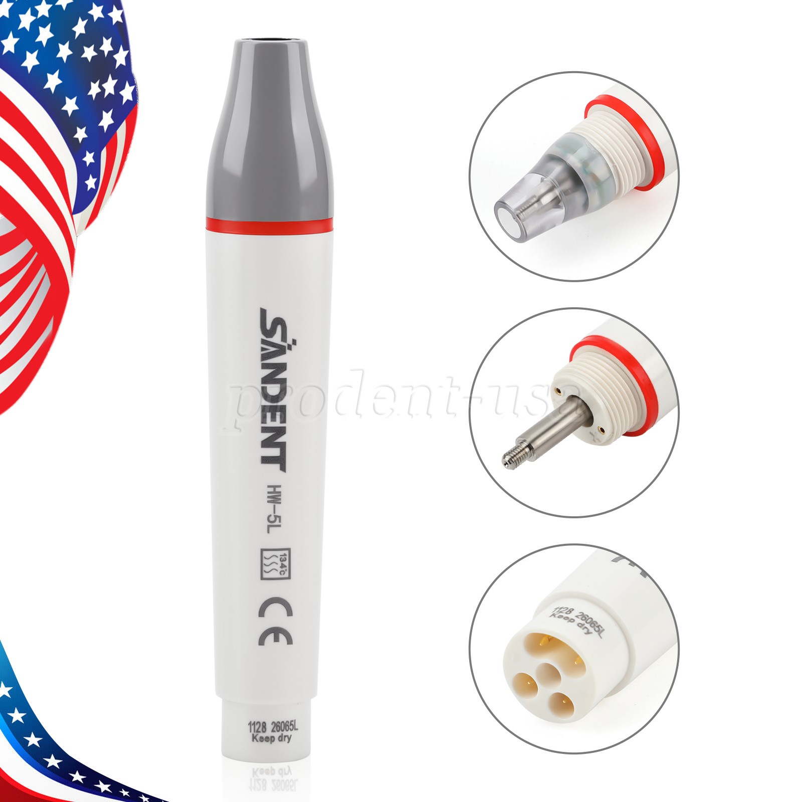 Woodpecker Style Dental LED Curing Light Cure Lamp Wireless Cordless 1500mw 5W