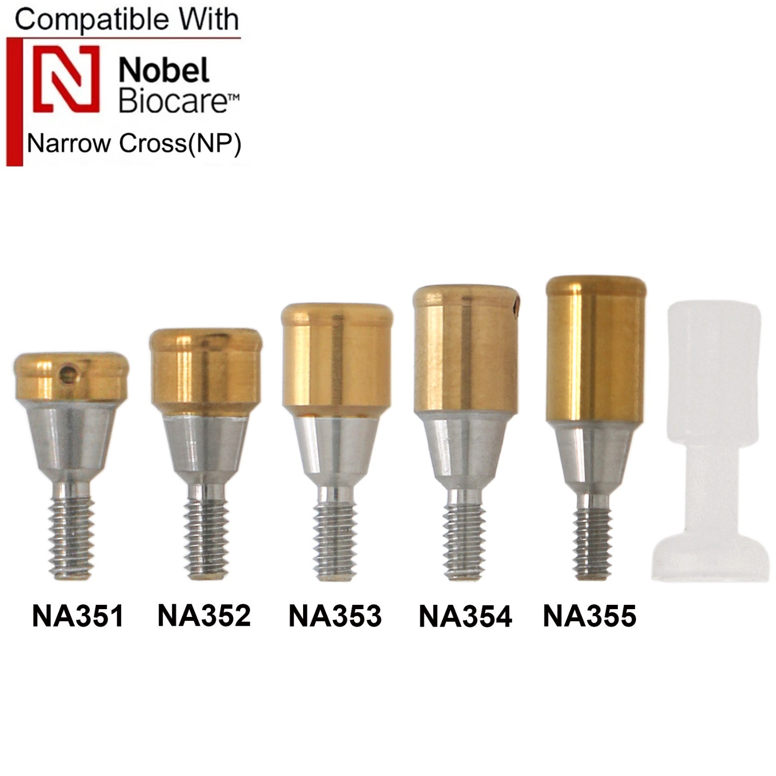 Titanium Dental Overdenture Locator Abutment Fit Multiple Major Implant Systems