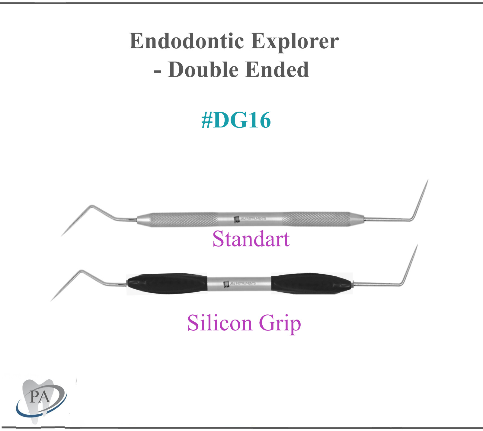 Dental Endo Explorer #DG16, #DG16/17, #DG16/23, Silicon Grip – Double Ended