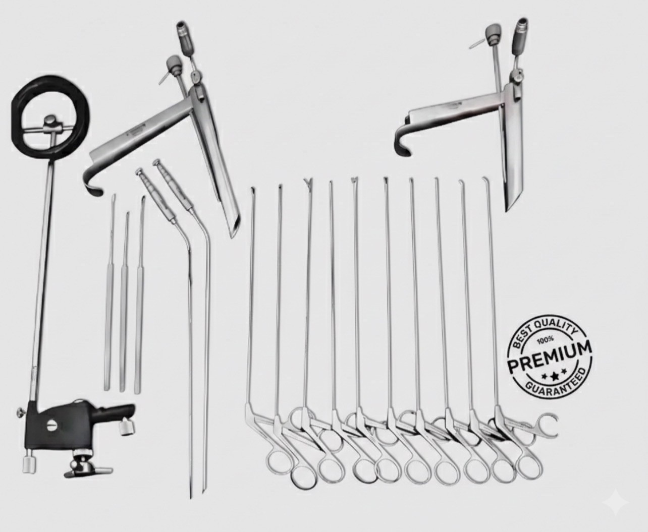 Pedestal Laryngoscope Set Micro Laryngeal Surgery ENT Endoscopic Instruments