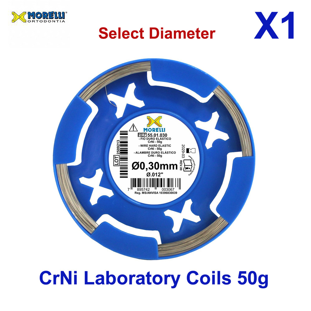 Dental Morelli Stainless steel CrNi Laboratory Coils 50g Wire Hard Elastic