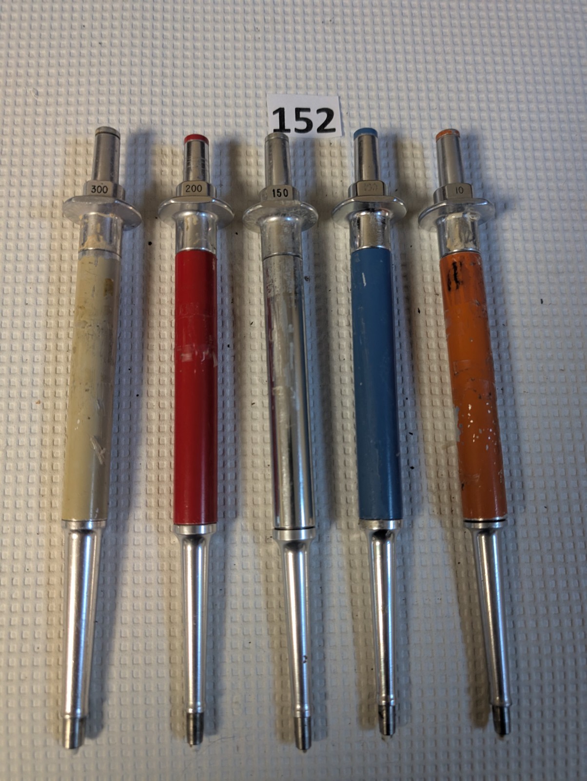 5 MLA Fixed Volume Pipettes 10ul 100ul 150ul 200ul 300ul