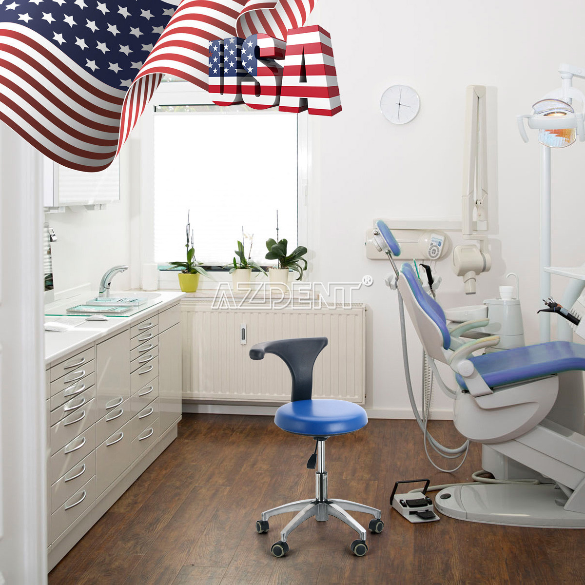 Portable Dental Delivery Unit with Air Compressor Suction / Chair Doctor’s Stool