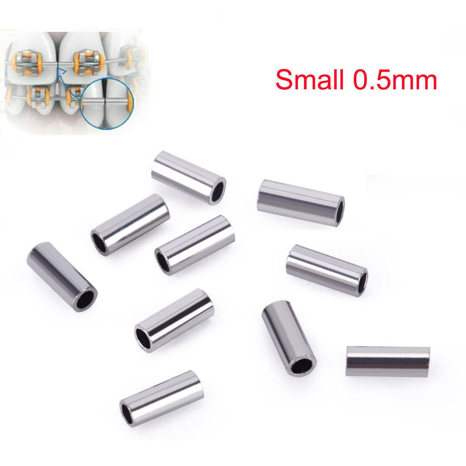 Dental Orthodontic Crimpable Hook Torque Spring Lingual Buttons Long Short Stop