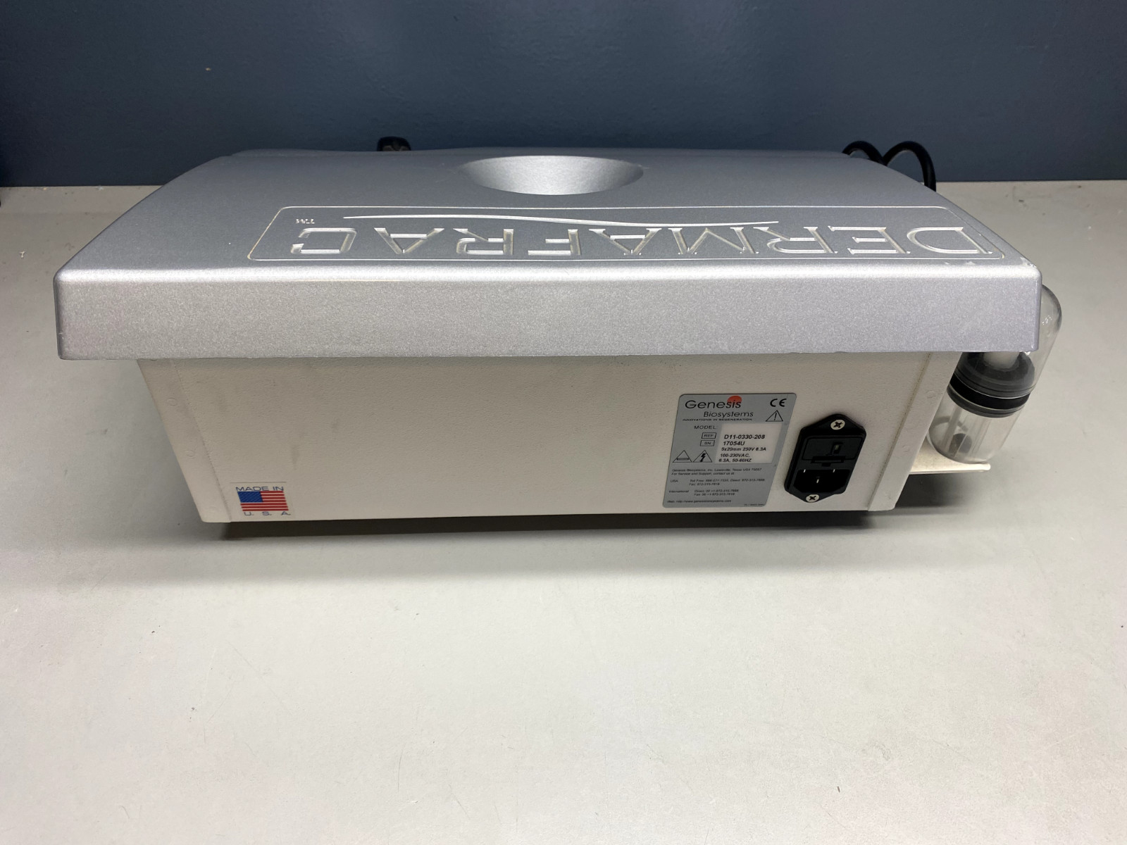 Genesis Biosystems DermaFrac Machine REF D11-0330-208