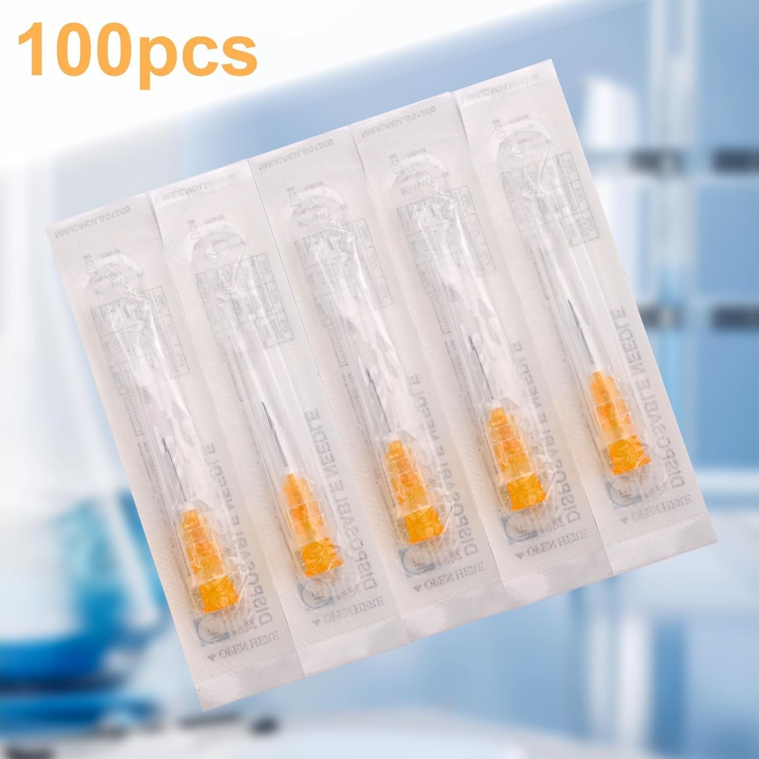 High-Quality 100 Disposable Needles – 25 Ga 1 Inch for Precision Dispensing