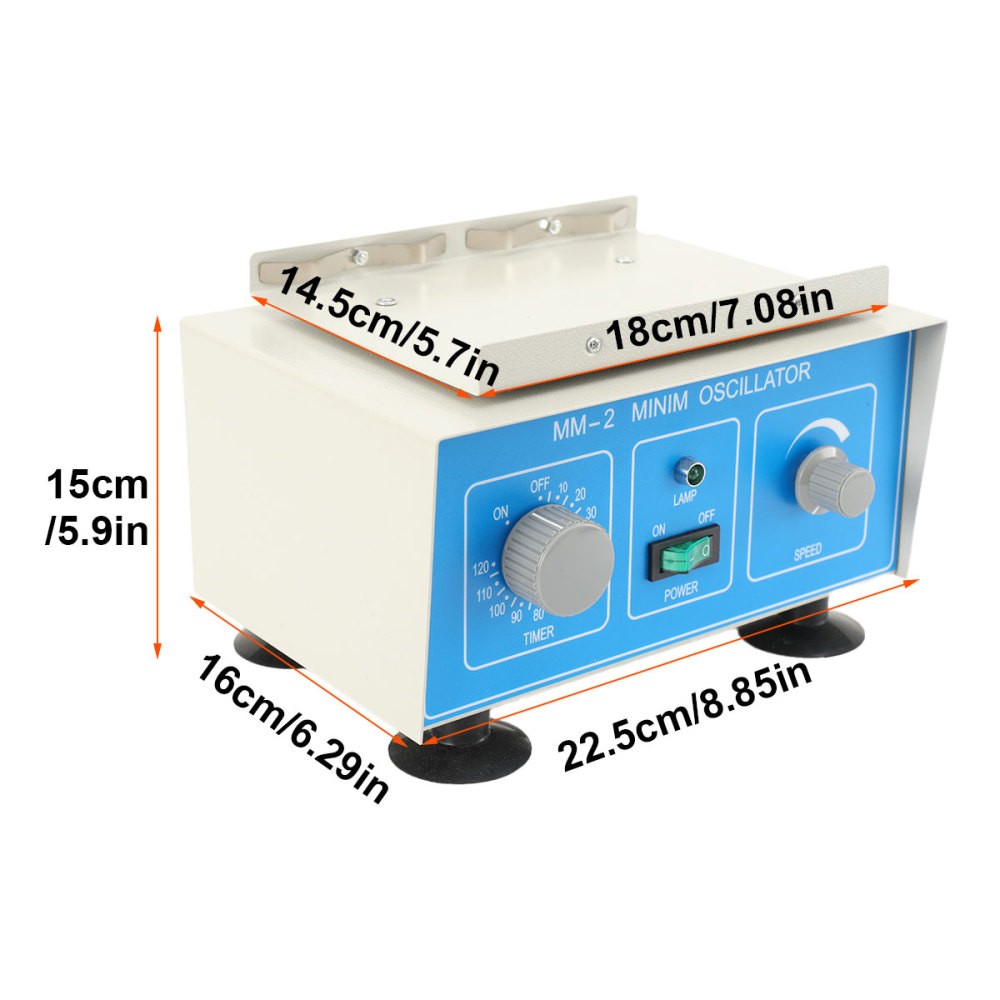Digital Oscillator Rotator Shaker Lab Micro Plate Shaker w/Timer 0-120MIN