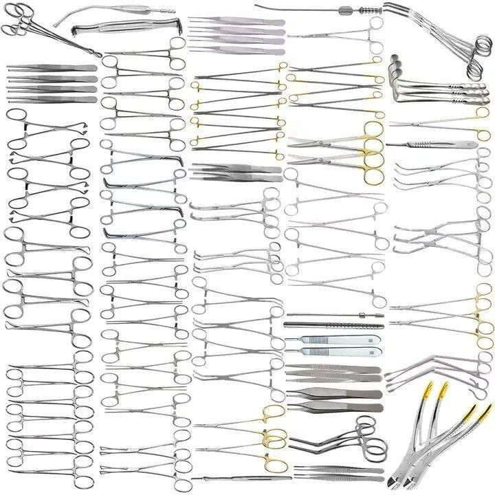 Major Cardiovascular Thoractomy Vascular 106 pcs Set Open Heart Instruments