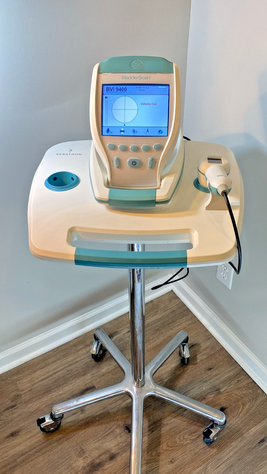 Verathon BladderScan BVI 9400 ultrasound system with probe & stand