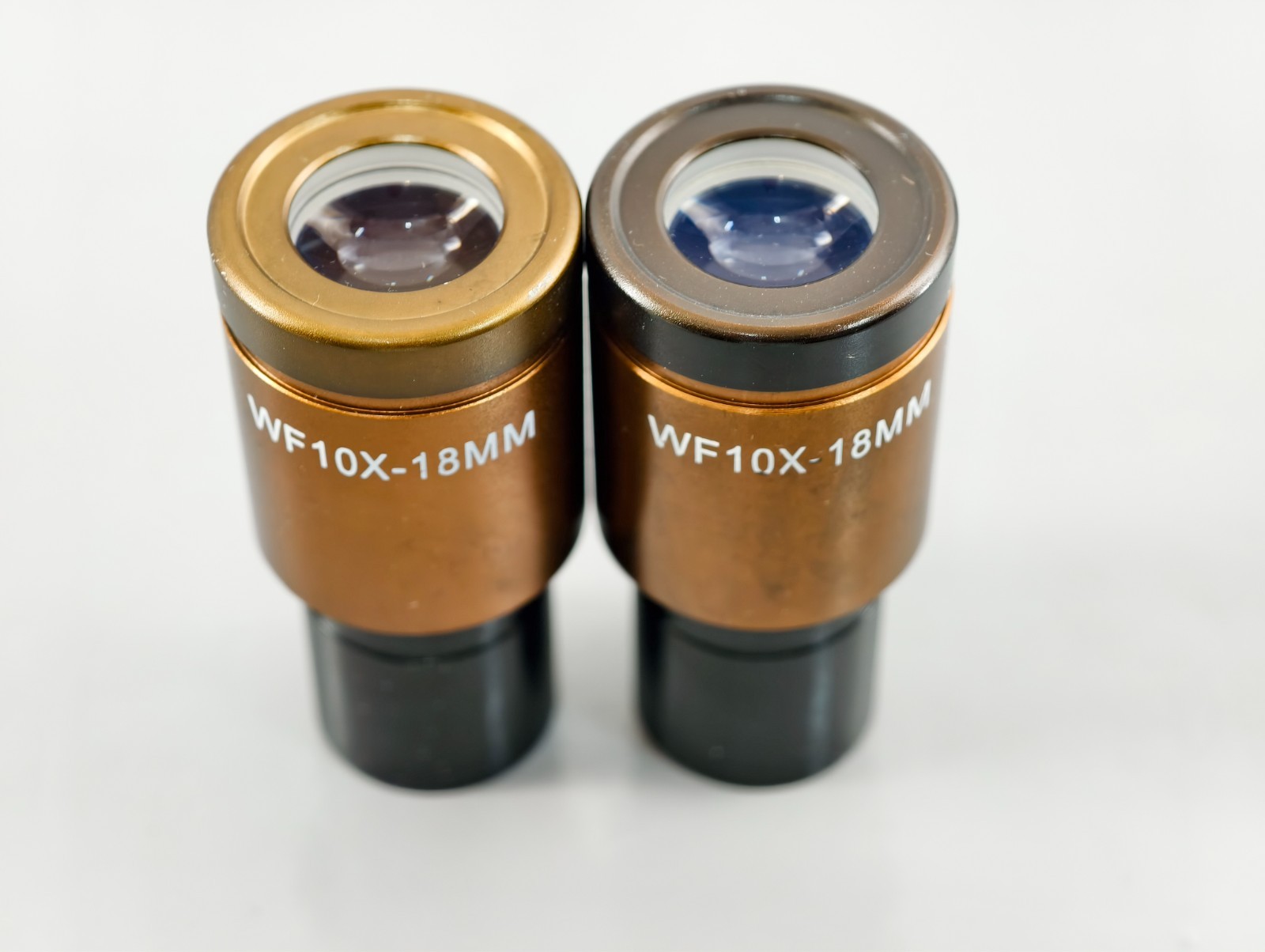 Pair WF 10x 18 Microscope Eyepieces 20mm Tube